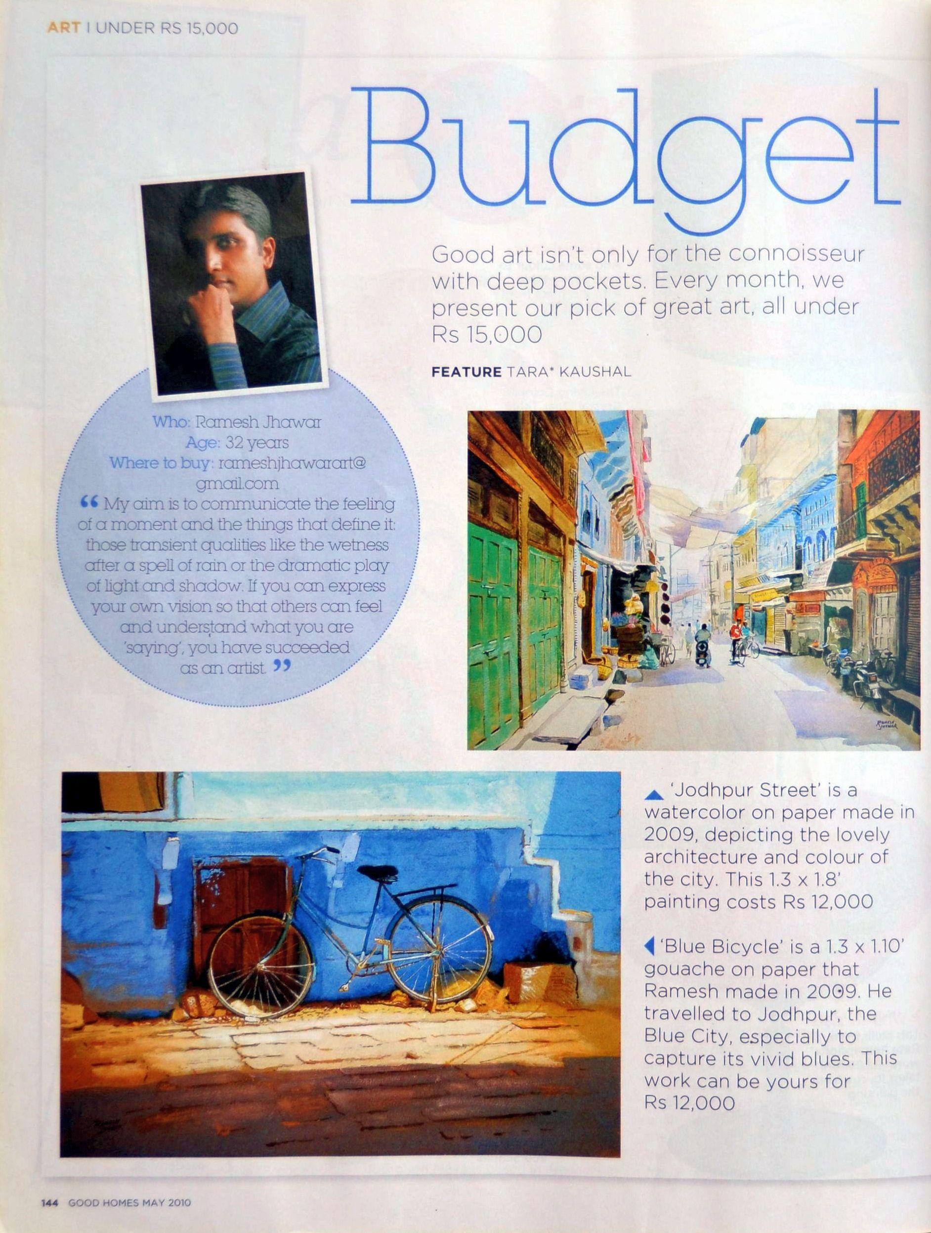 My feature in the May 2010 edition of  BBC GOOD HOMES magazine